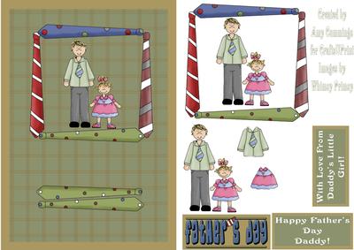 Daddy's Little Girl Father's Day Card Front
