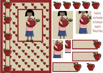 Ethnic Girl Thank You Teacher Card Front