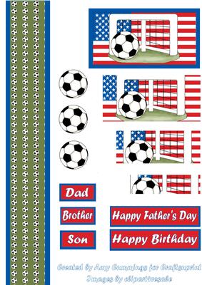 American World Cup Soccer Male Pyramid Design