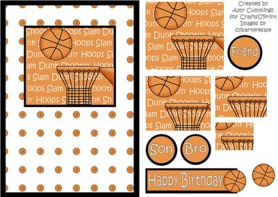 Basket Ball Pyramid Card Front