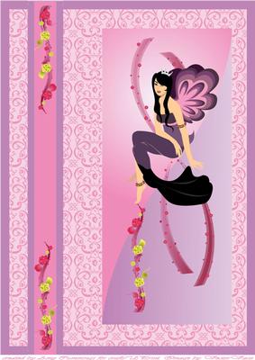 Fairy Wishes A4 Card Front Sheet 1