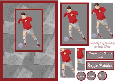 Vintage Footballer Card Front