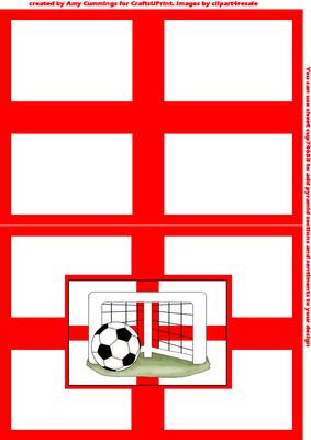 England World Cup Male Full Card Design Landscape