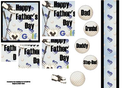 Father's Day Golf Pyramid Design