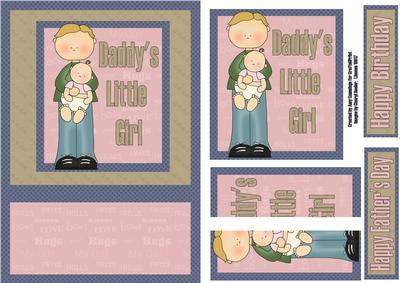 Daddy's Little Girl Side Stacker Card