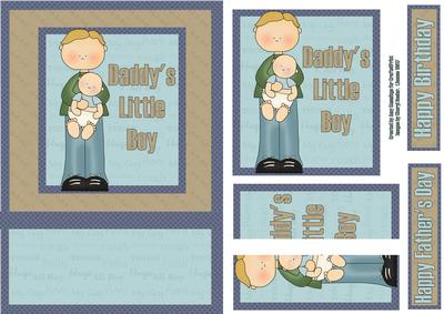 Daddy's Little Boy Side Stacker Card