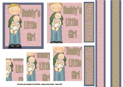 Daddy's Little Girl Pyramid Card Design