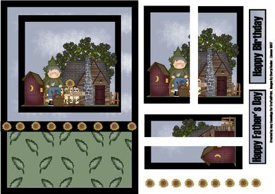 Male Gardener Side Stacker Card Front