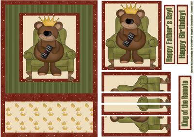 King of the Remote Control Side Stacker Card Front