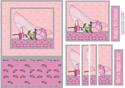Girl's Night Out! Side Stacker Card