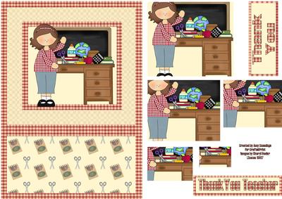Thank You Teacher! Classroom Pyramid Card Front