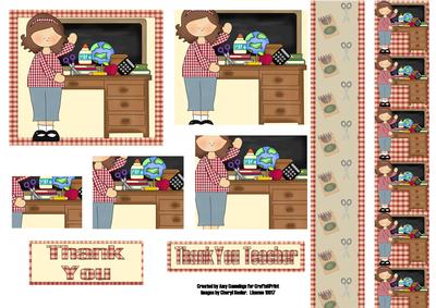 Thank You Teacher! Classroom Pyramid and Border Design