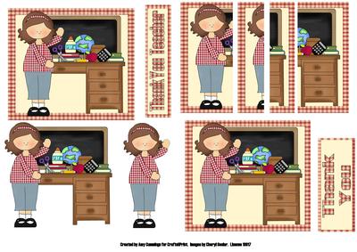 Thank You Teacher! Decoupage and Side Stacker Design