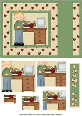 Thank You Teacher! Male Landscape Pyramid Card Front