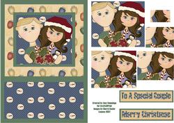 Special Couple Christmas Pyramid Card Front