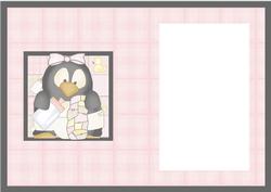 Baby Penguin Pingu Girl Card Insert 2