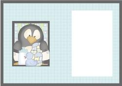 Baby Penguin Pingu Boy Card Insert 2