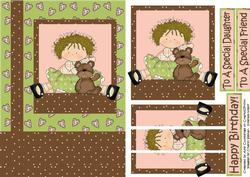 Happy Birthday Special Daughter-friend Stacker Card Front