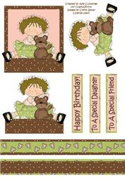 Happy Birthday Special Daughter-friend Decoupage Design