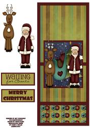 Waiting for Santa Over the Edge Card