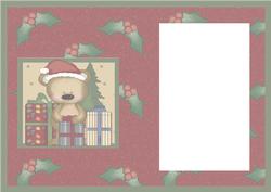 Beary Merry Christmas Card Insert 2