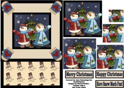 Snow Much Fun! Pyramid Card Front