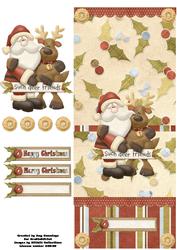 Festive Friends Christmas Over the Edge Card