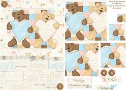 A Beary Special Love Pyramid Card Front