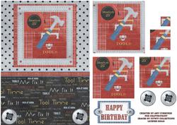 Man at Work! Pyramid Card Front