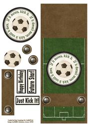Just Kick It! Over the Edge Card Front