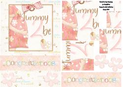 Mummy to Be, Congratulations Pyramid Card Front