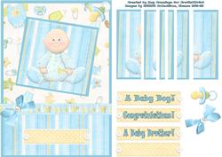A Baby Boy Side Stacker Card Front