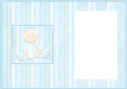 A Baby Boy Card Insert