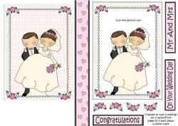 Mr and Mrs Wedding Decoupage Design