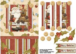 Festive Friends Christmas Side Stacker Card Front