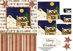 Night Before Christmas Pyramid Card Front