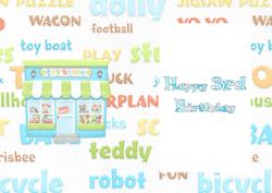 Toy Shop 3rd Birthday Card Insert