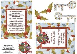 Santa's Magic Key Decoupage Design
