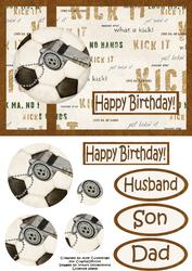Football Landscape Pyramid Card
