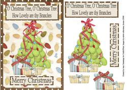 O' Christmas Tree Decoupage Card