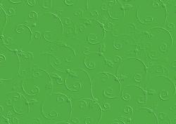Green Holly Swirl Embossed Background Paper