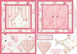 Open the Door! New Baby Girl Card