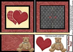Open the Door! Hearts and Bears Valentines Card