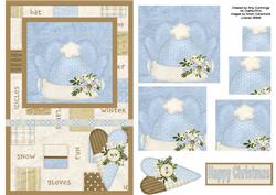 Christmas Winter Wear Pyramid Card Front