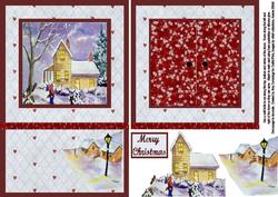 Open the Door! Christmas House Card