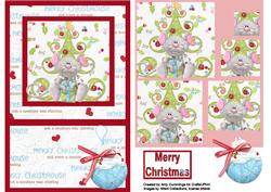 Merry Christmouse Pyramid Card