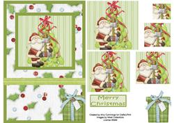 Christmas Santa is Here! Pyramid Card