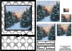A Lovely Winter's Day Pyramid Card