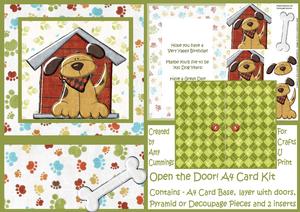 Open the Door! A4 Doggy Design Card Kit