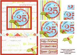 25th of December Christmas Pyramid Card